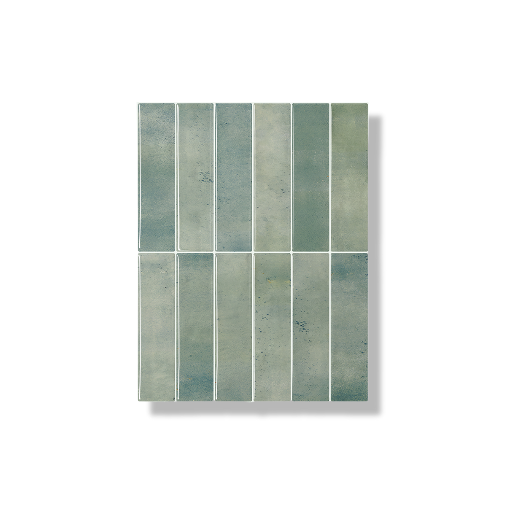 Plaktegel Earthy green langwerpig 1mm