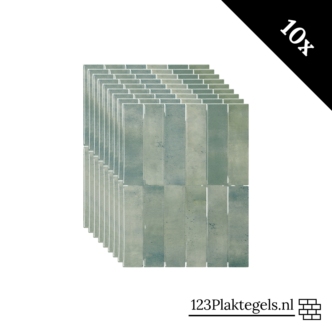Plaktegel Earthy green langwerpig 1mm