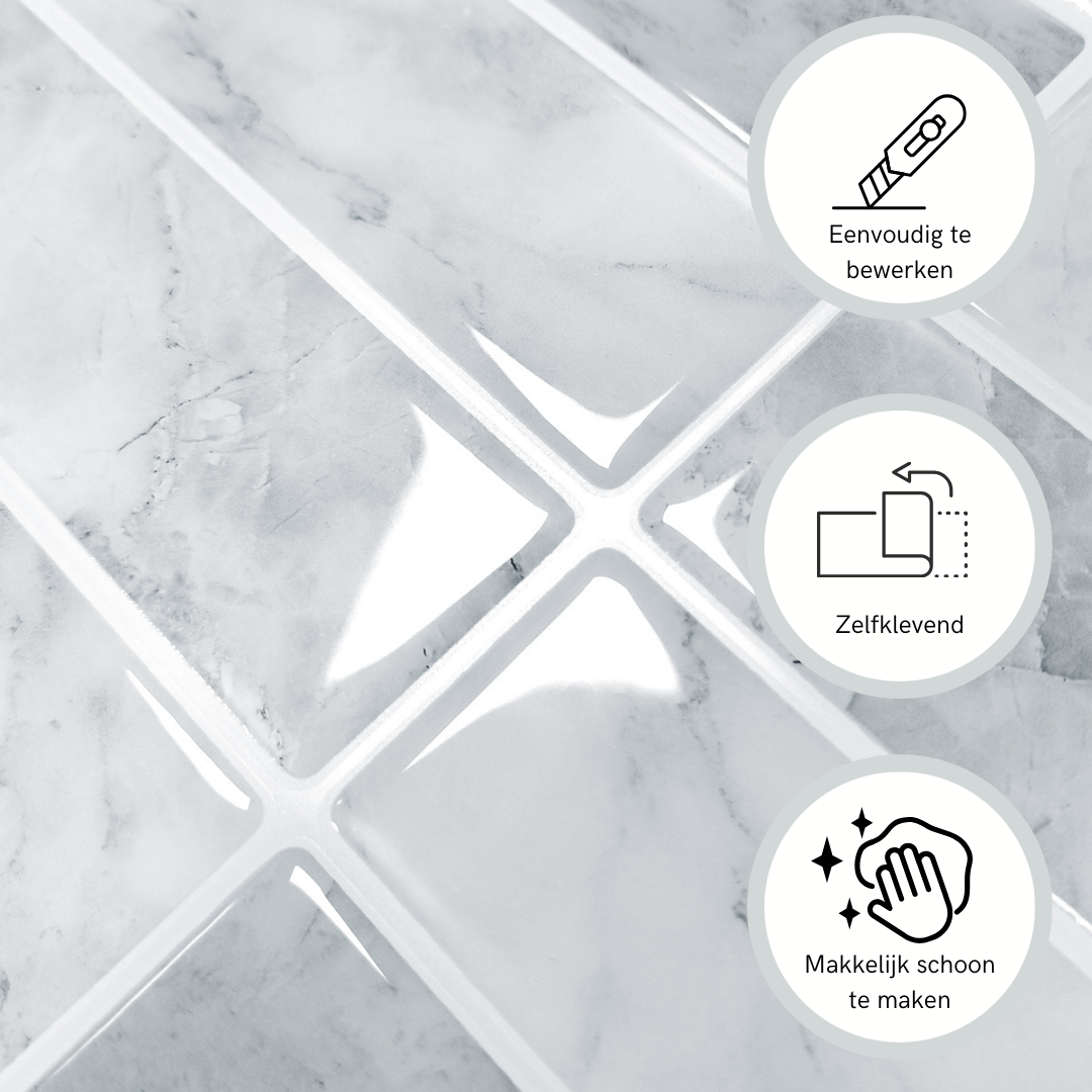 Plaktegel Marble ice langwerpig 1mm