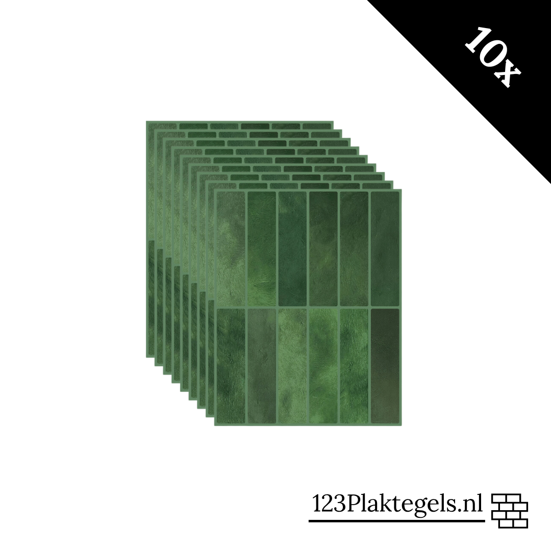 Plaktegel Mossy green langwerpig 1mm