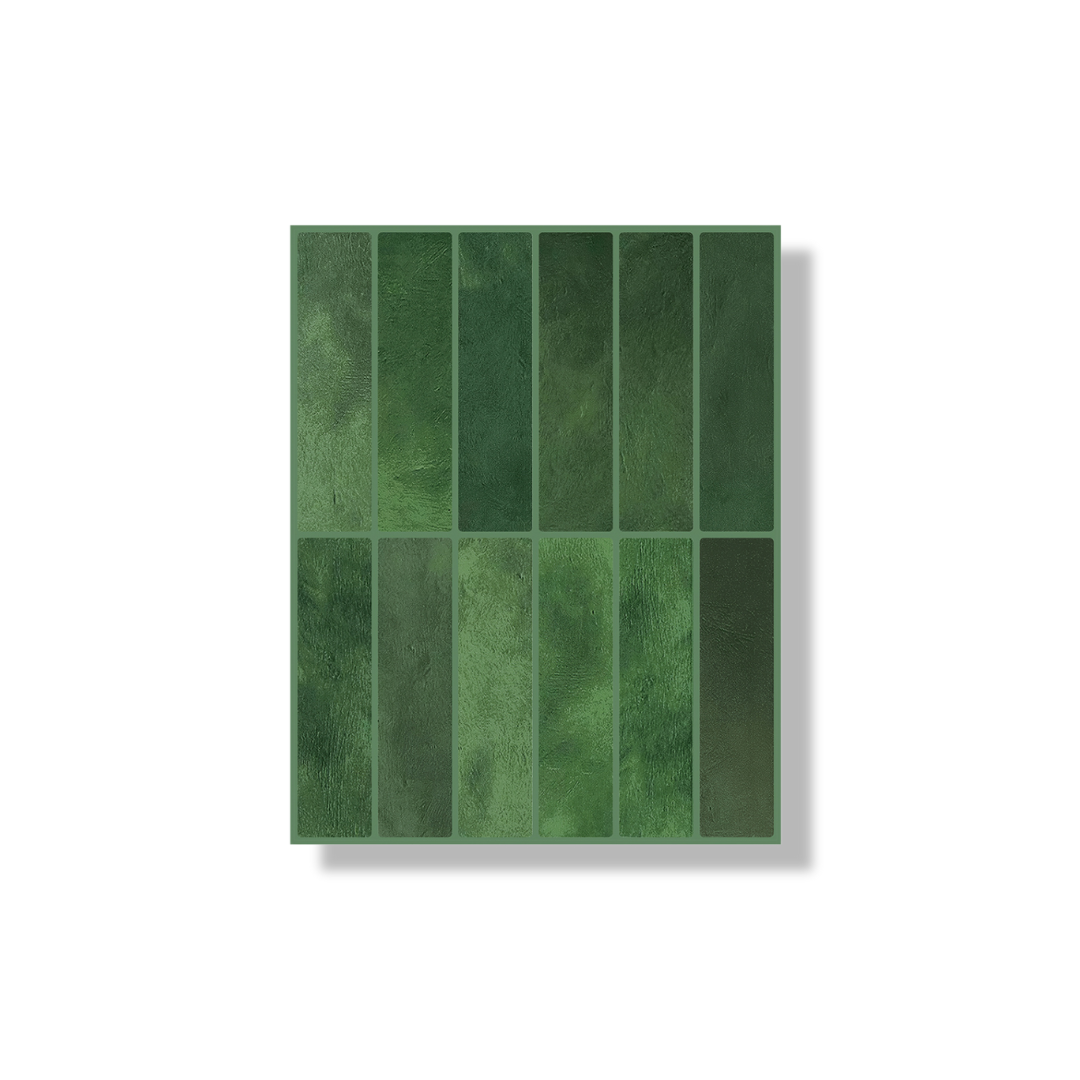 Plaktegel Mossy green langwerpig 1mm