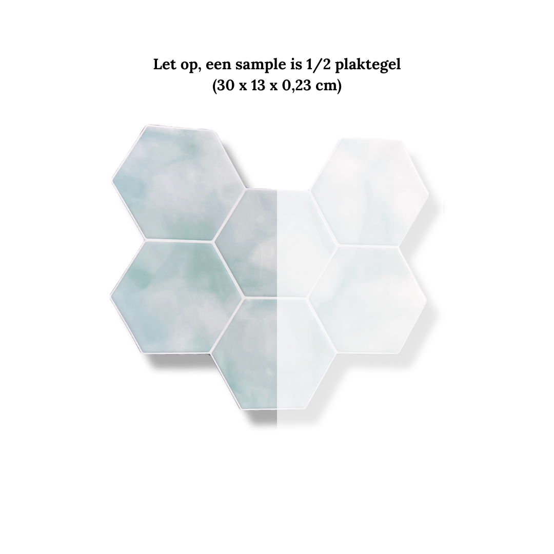 Klebefliese Hexalux blau Bébé