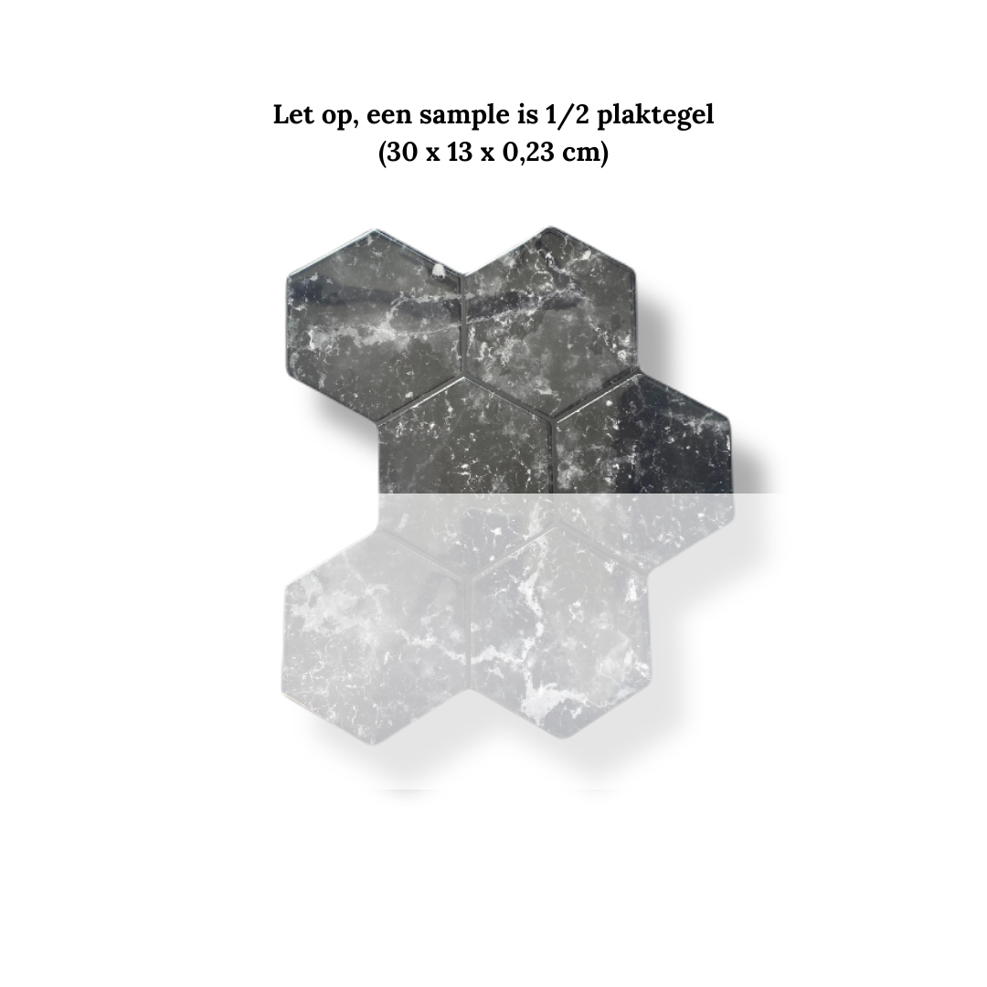 Plaktegel HexaLux noir 2.3mm