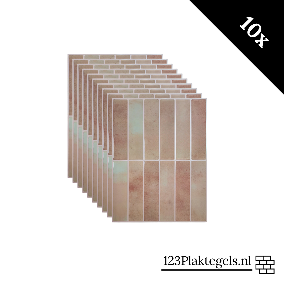 Plaktegel Terra salmon langwerpig 1mm