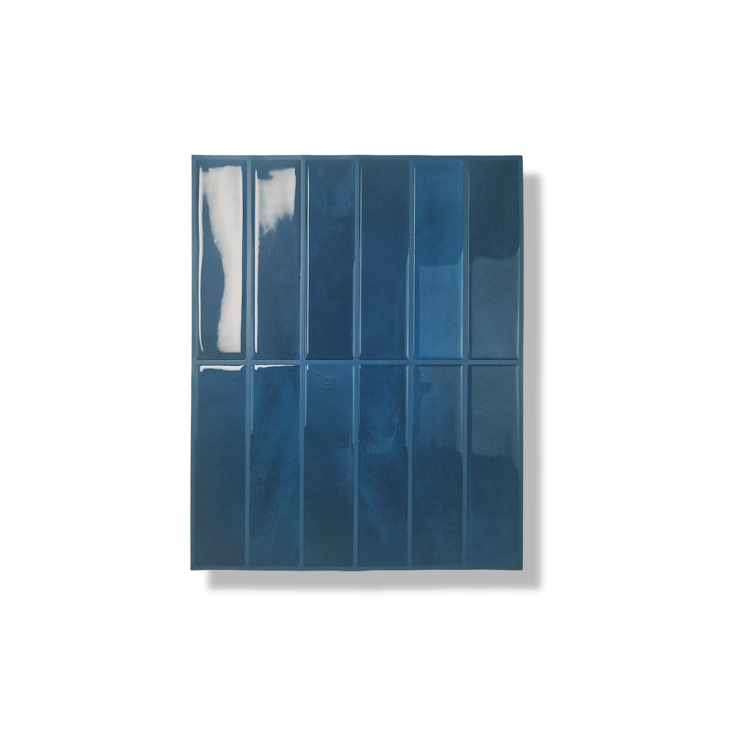 Plaktegel Deep blue langwerpig 1mm