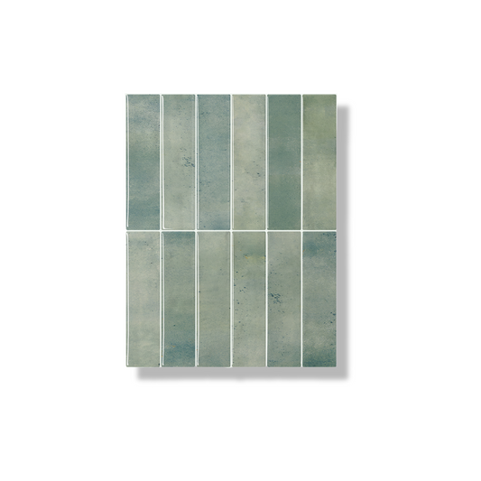 Plaktegel Earthy green langwerpig 1mm