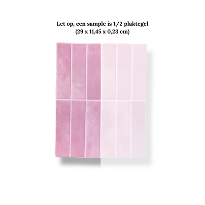 Plaktegel Rose bliss langwerpig 1mm