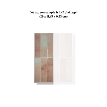 Plaktegel Terra salmon langwerpig 1mm