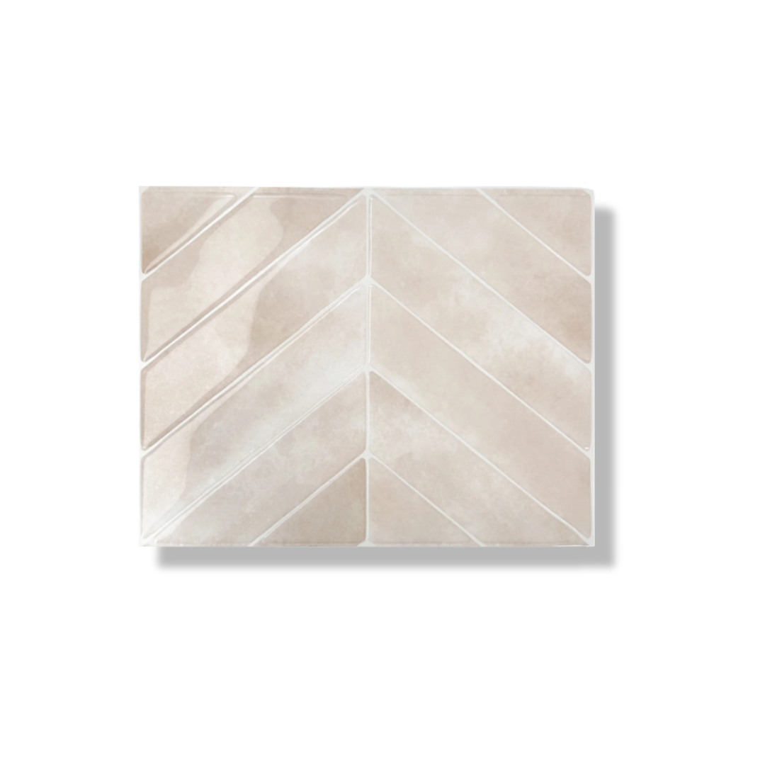 Plaktegel Rose glow chevron 1mm