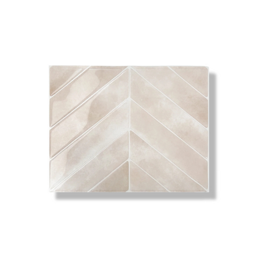 Plaktegel Rose glow chevron 1mm